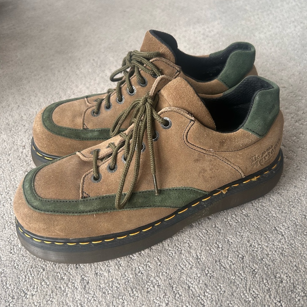 Dr. Martens Tan and Green Sneakers - Picture 3 of 7